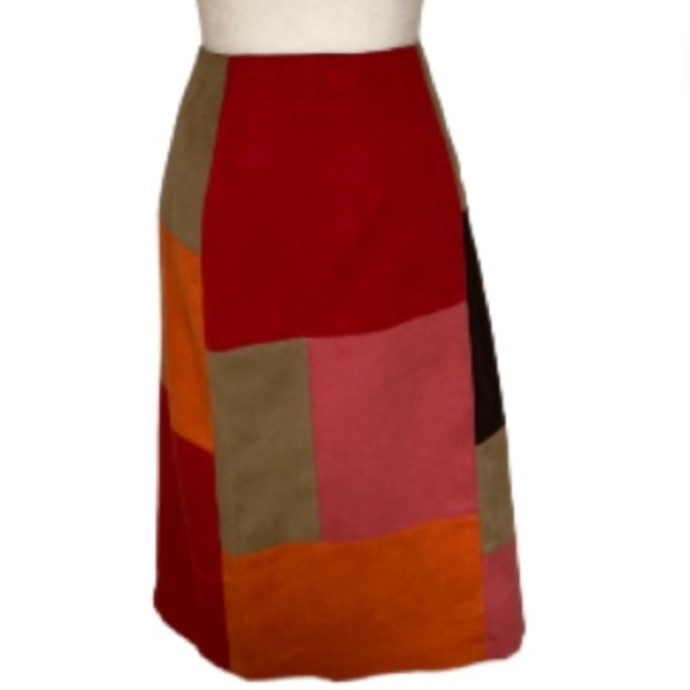 NWT Vintage Susan Bristol Color Block Midi Skirt Size 16